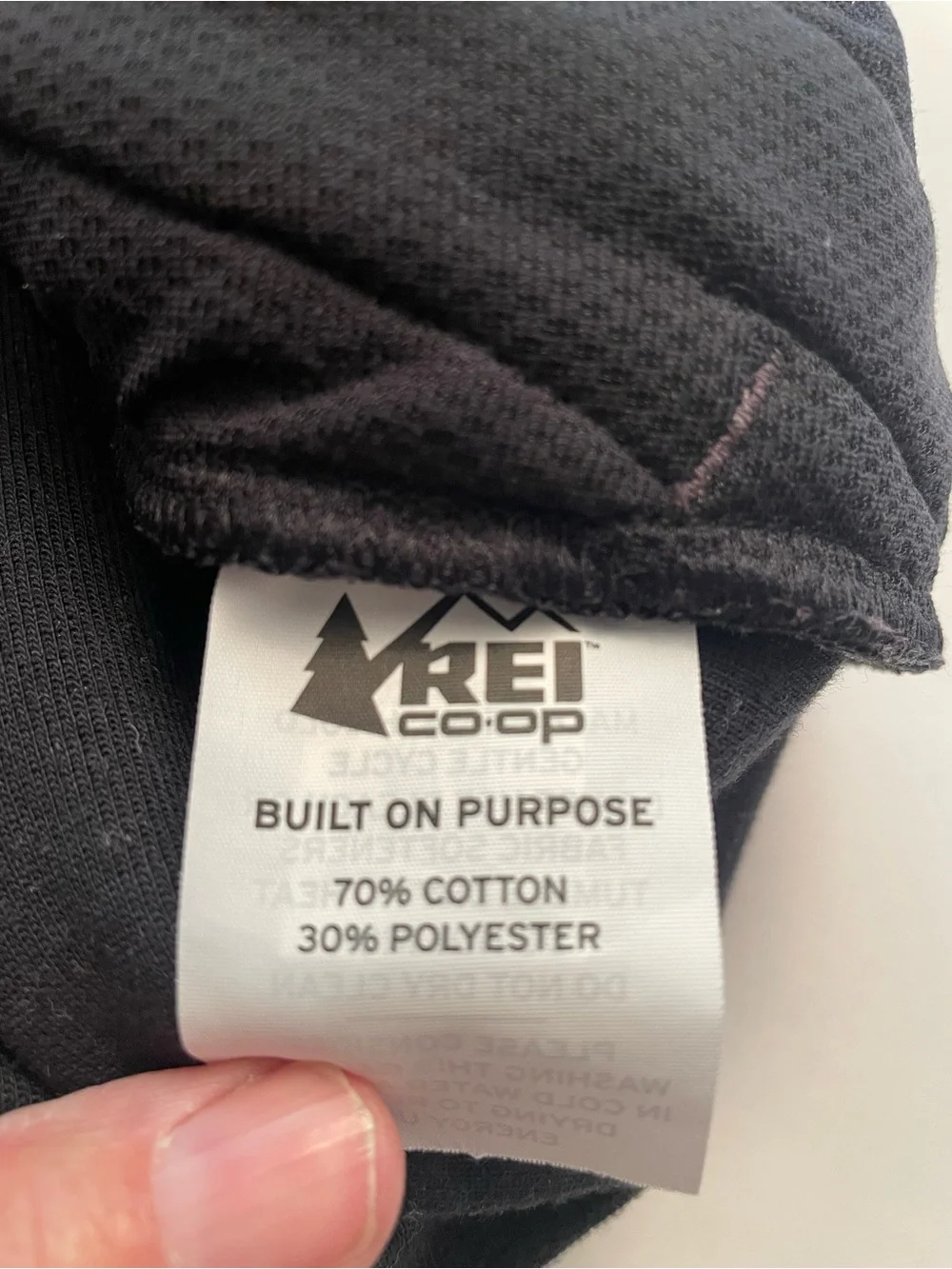 REI Gray and Black Zip Hoodie